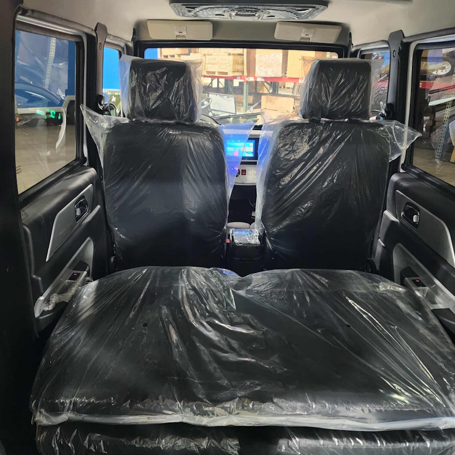 Coco Boxer Electric Golf Cart LSV 4 Passenger Low Speed Vehicle With AC & Heat – WHITE - Image 12