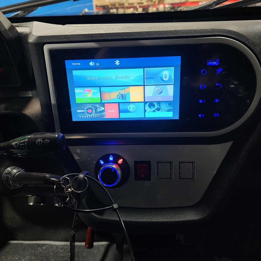 Coco Boxer Electric Golf Cart LSV 4 Passenger Low Speed Vehicle With AC & Heat – WHITE - Image 16