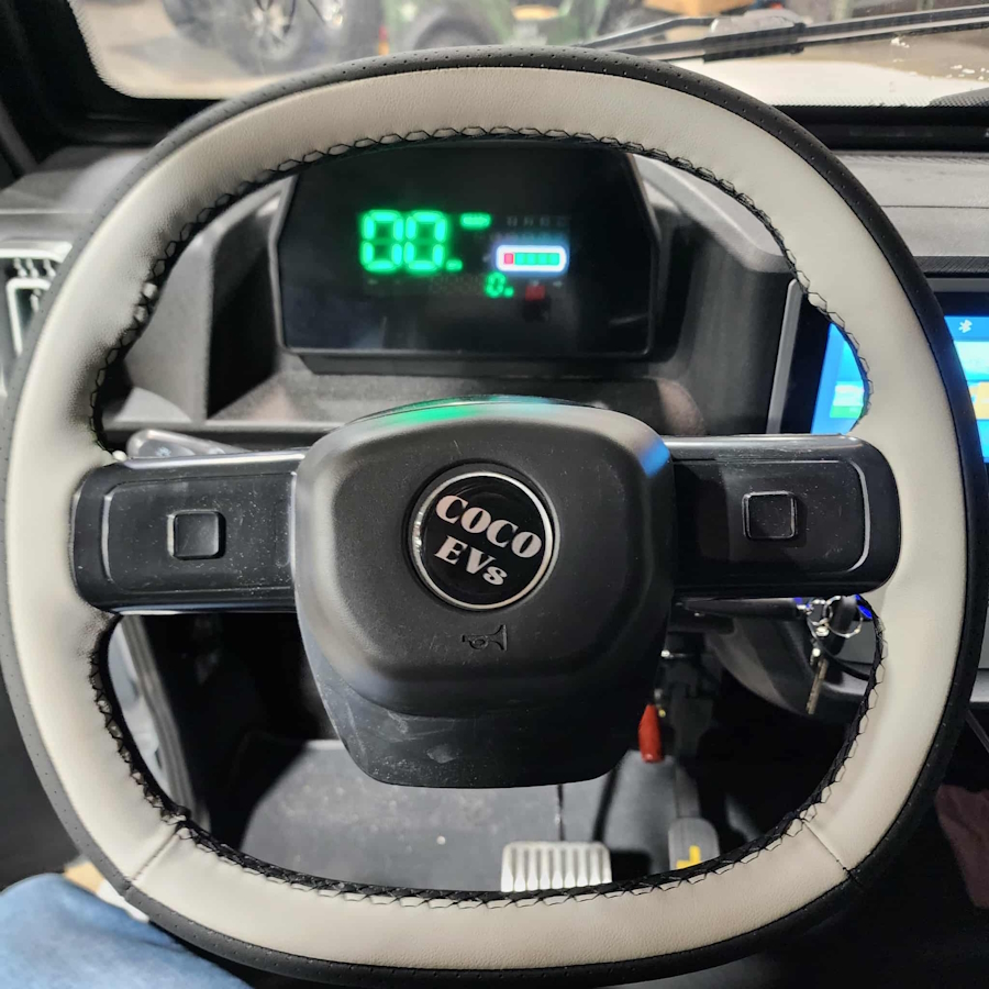 Coco Boxer Electric Golf Cart LSV 4 Passenger Low Speed Vehicle With AC & Heat – WHITE - Image 17