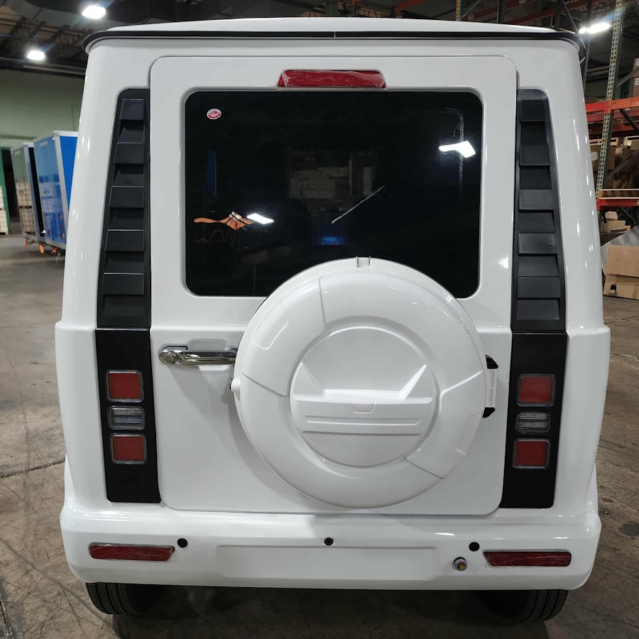 Coco Boxer Electric Golf Cart LSV 4 Passenger Low Speed Vehicle With AC & Heat – WHITE - Image 5