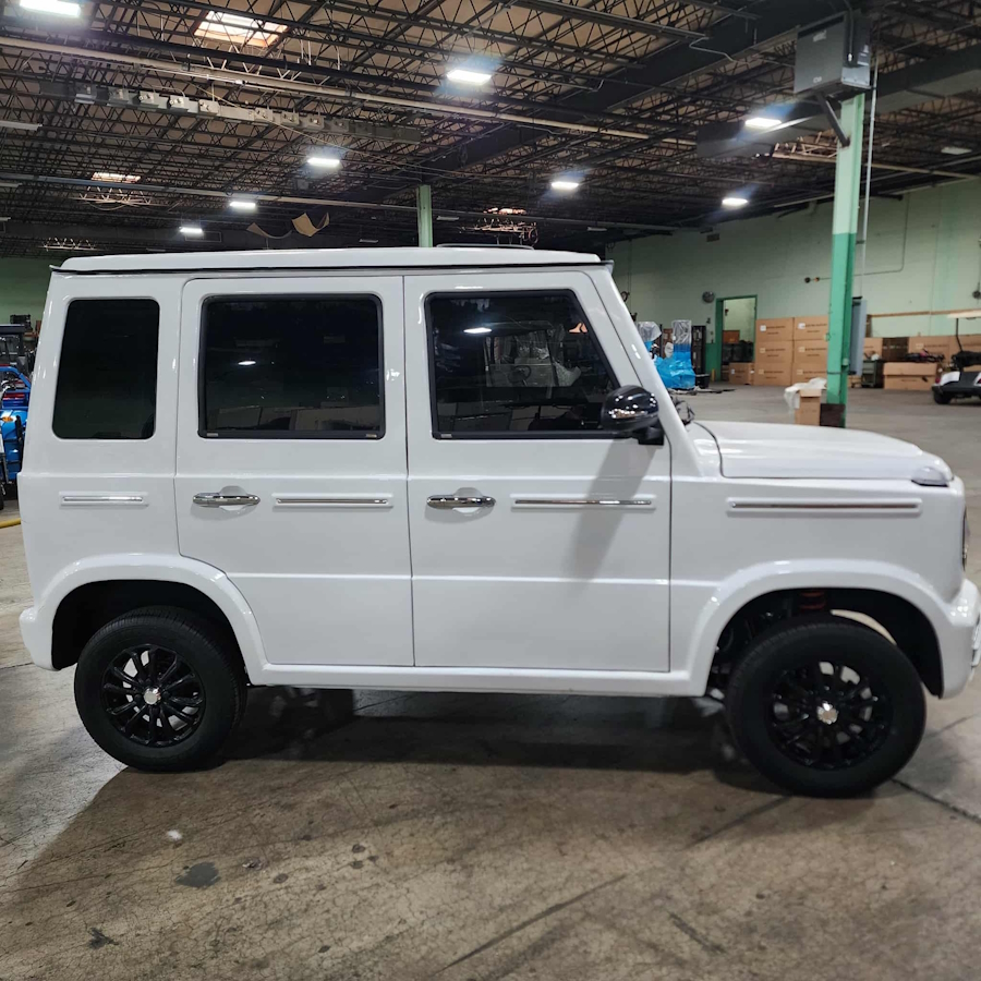 Coco Boxer Electric Golf Cart LSV 4 Passenger Low Speed Vehicle With AC & Heat – WHITE - Image 8